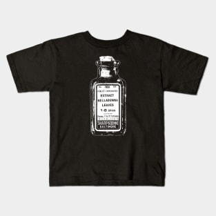 Belladonna-Old Bottle Tablets-Poison Kids T-Shirt